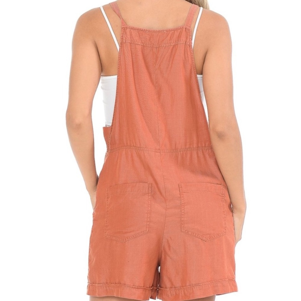 Baggy Beach Bib Tencel Shortalls - Picture 3 of 5